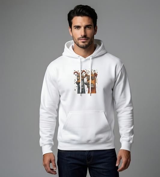 Twin Instincts Hoodie Becheretty - Perfect for art-driven fashion, and anyone who wears instinct as identity.
