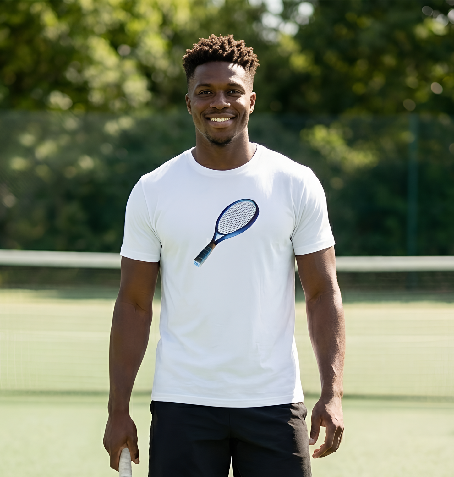 Vintage Tennis Racket  T'Shirt - Art Graphic Becheretty - Tennis Enthusiasts - Casual Wear