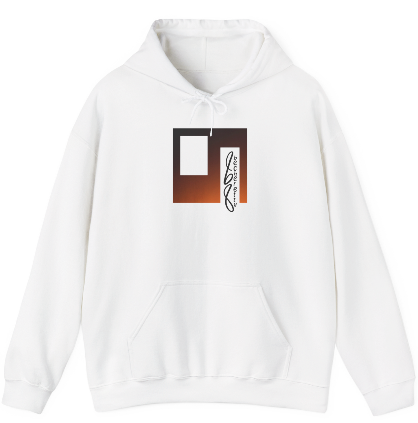 "The Horizon" Abstract Script Hoodie - Art Minimalist Becheretty - Everyday wear - Artistic & Cozy