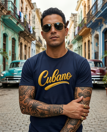 Graphic Tee "Cubano" Minimalist Art Graphic Becheretty - T-shirt that expresses confidence - Casual Wear
