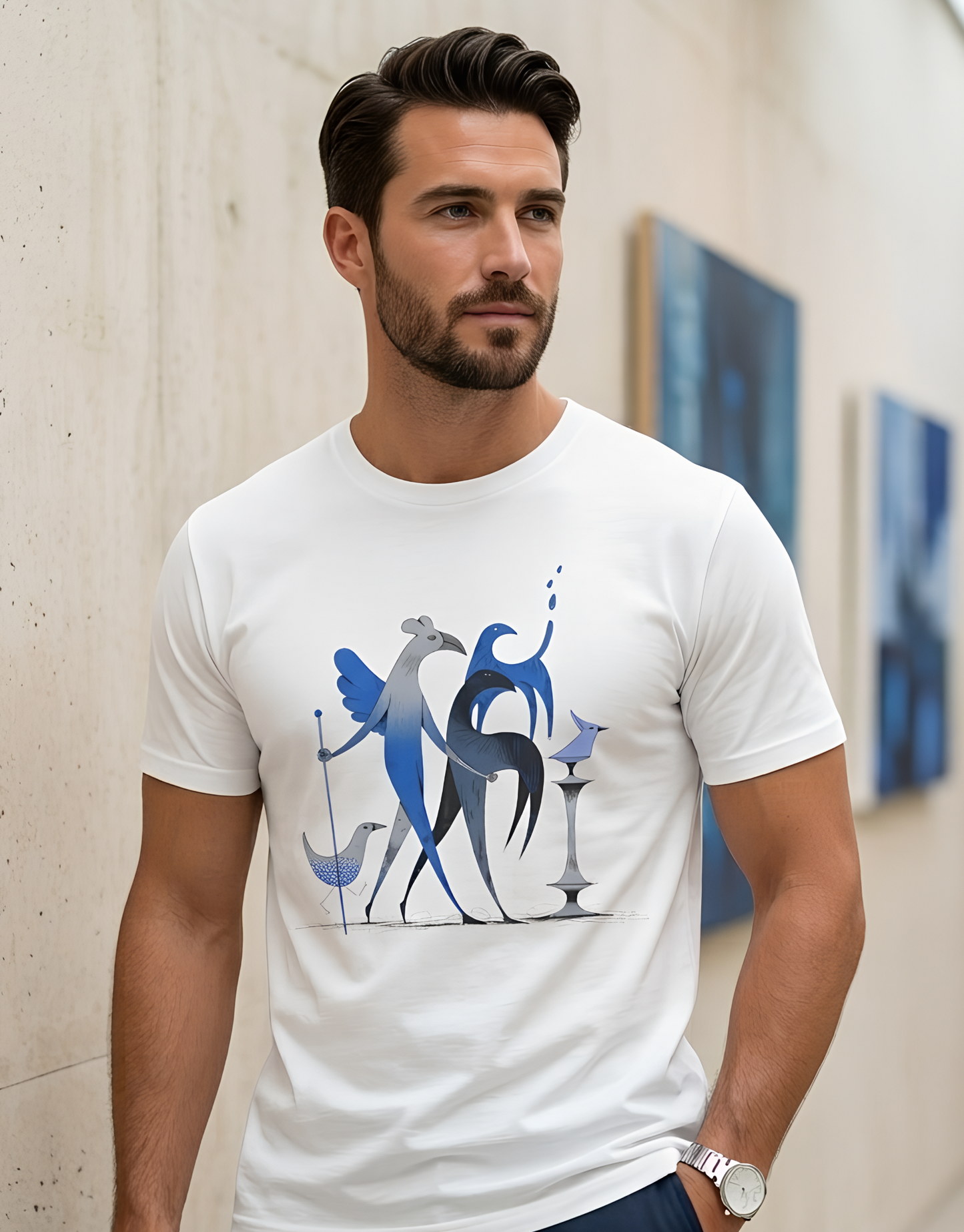 Graphic Tee Becheretty "Avian Dream" A tailored fit that provides a sleek, polished appearance for any occasion.