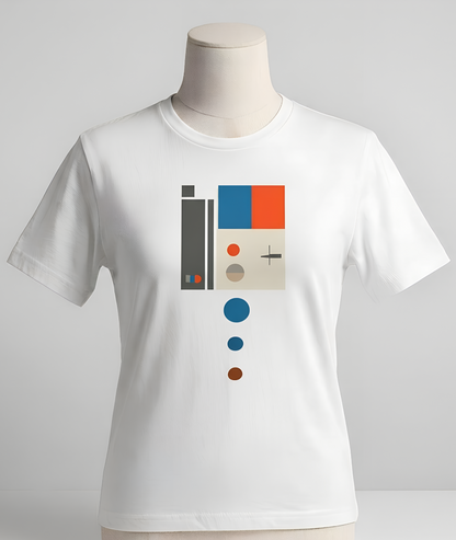 Artistic Graphic T-Shirt Becheretty - Perfect Gift for Art Lovers - Bauhaus-inspired geometric artwork