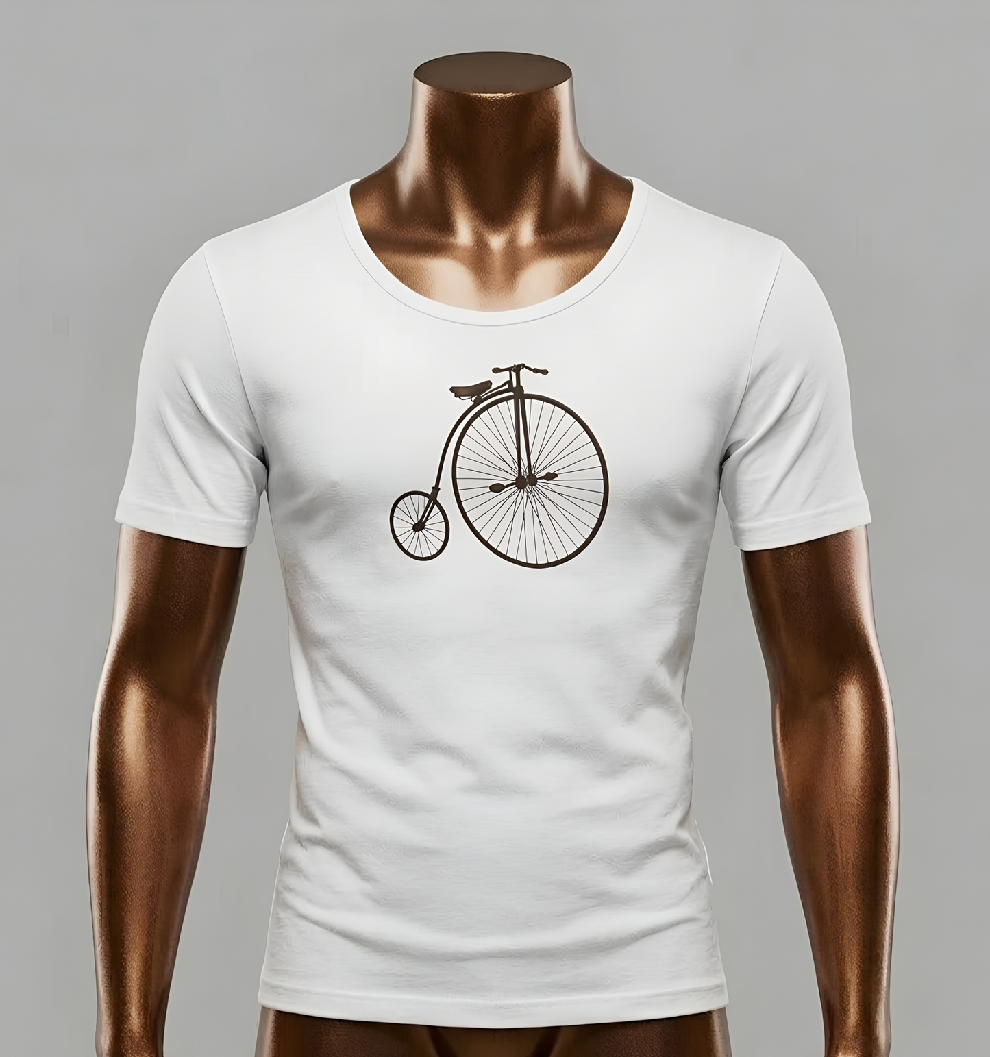 Penny-Farthing Vintage Bicycle Tee - Graphic Minimalist Tee Becheretty - Perfect T-Shirt for Cycling Enthusiasts, Casual wear
