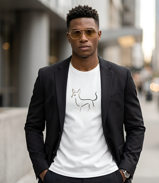 The Minimalist Muse: Chihuahua Line Art Tee Becheretty - "dog lovers"— less is often much more.