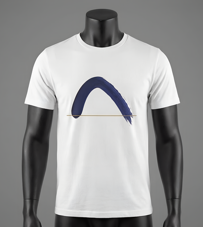 The Horizon Arc | Minimalist Brushstroke Tee - Art Graphic Becheretty - Exclusive series focused on clean, intentional art.