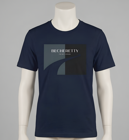 The Way Forward | Minimalist Cubist Graphic Tee Becheretty - Casual Wear, Gift Idea, Streetwear, Everyday Comfort
