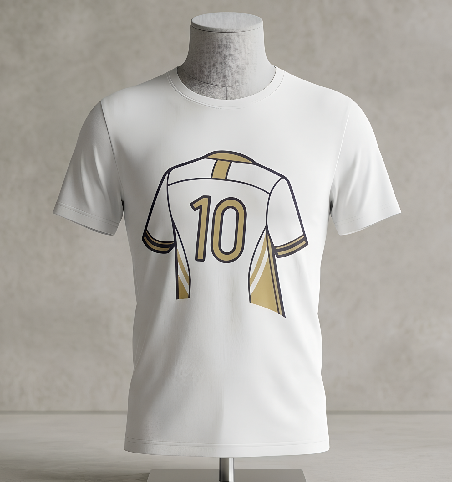 Soccer T-Shirt Number 10 - Art Minimalist Becheretty - Game Day - Casual wear - Perfect Gift for Soccer Lovers