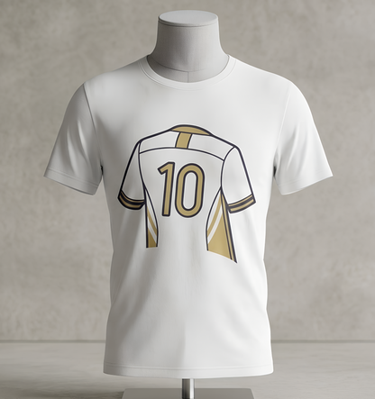 Soccer T-Shirt Number 10 - Art Minimalist Becheretty - Game Day - Casual wear - Perfect Gift for Soccer Lovers