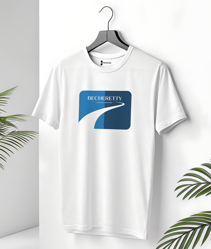 Becheretty Logo Tee — Minimal Retro Road Graphic Art Minimalist Becheretty -  Summer Outing, Casual wear