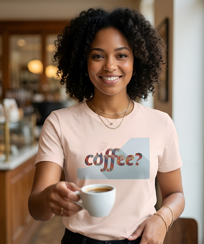Coffee? Graphic Tee - Art Minimalist Becheretty — Coffee Lover T‑Shirt - Gentle, playful, and a little wry