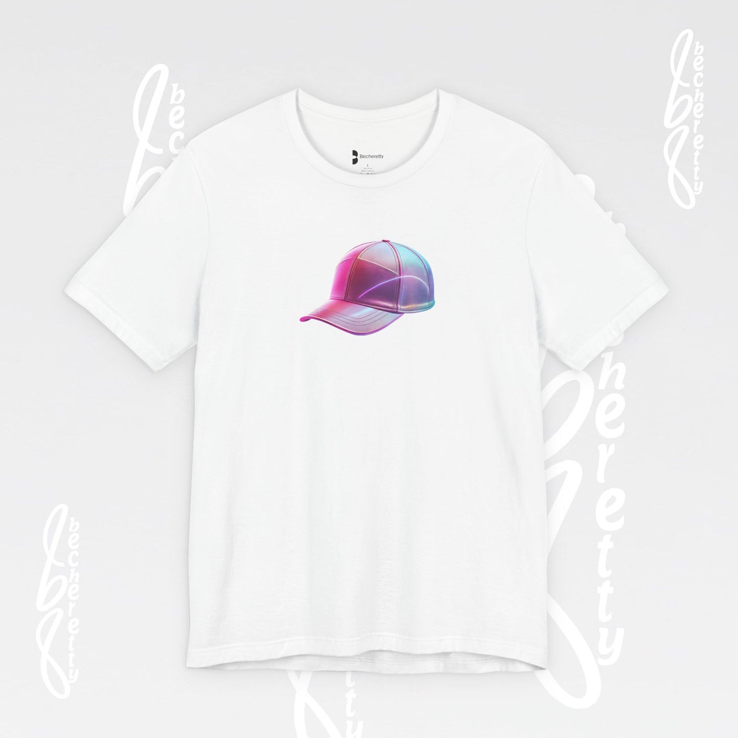 Graphic Tee - Colorful Cap Artistic Design Becheretty - Fun and Vibrant Vibe - Casual Wear