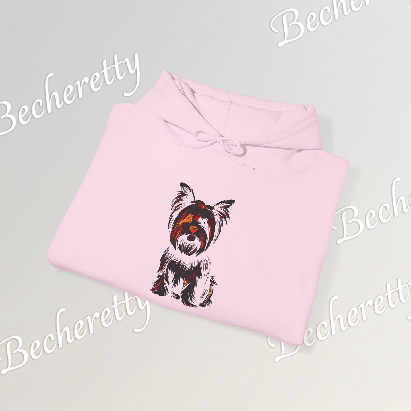 Yorkshire Hoodie- Art Graphic  Becheretty - A great gift idea for Yorkie lovers & friends.