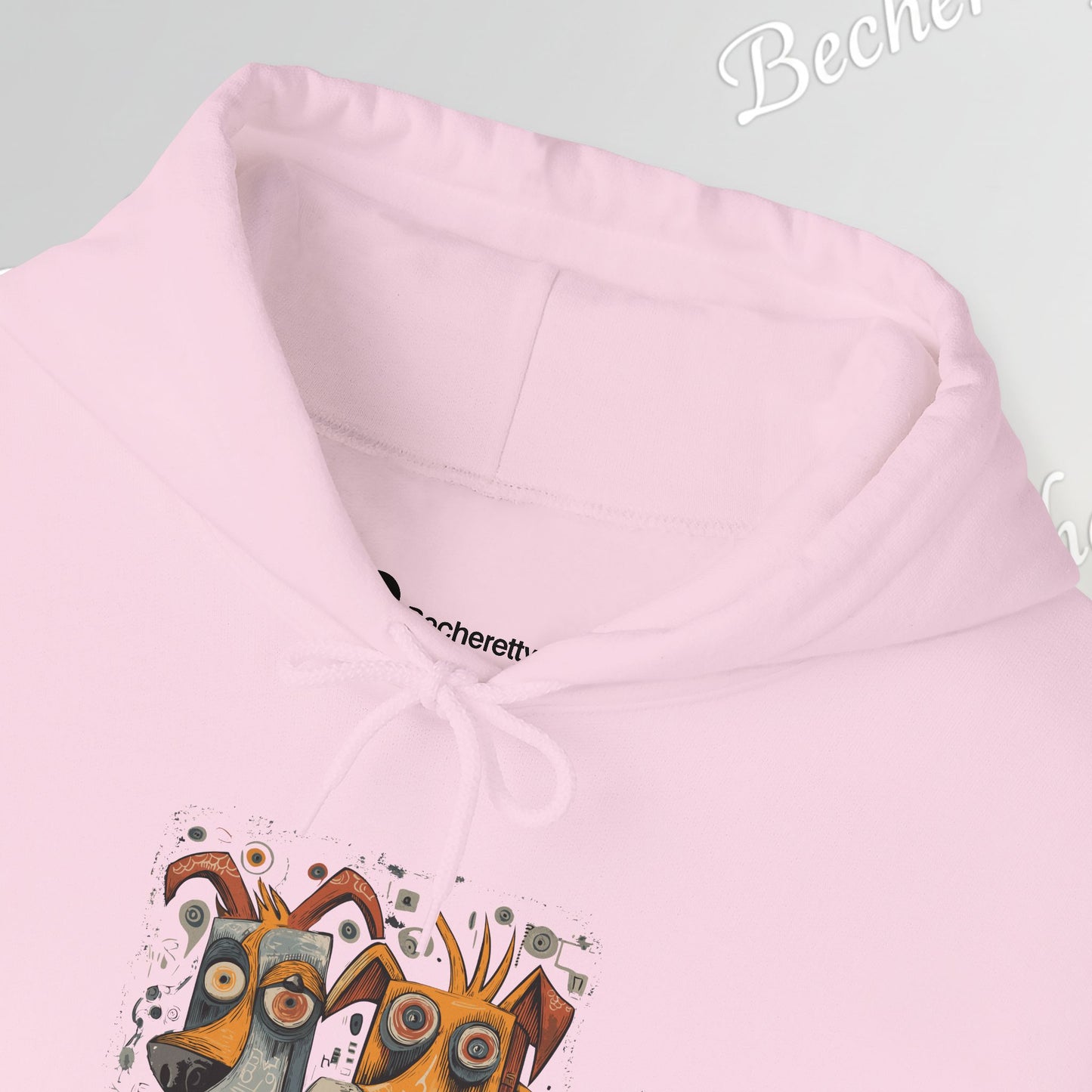 Twin Instincts Hoodie Becheretty - Perfect for art-driven fashion, and anyone who wears instinct as identity.