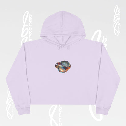 Modern Art Crop Hoodie with Unique Design, Trendy Sweatshirt for Casual Wear, Gift for Art Lovers, Stylish Comfort for Everyday