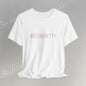 Minimalist Logo Tee Becheretty - Short Sleeve- Casual Style, Unisex - Relaxed Fit Top - Everyday wear