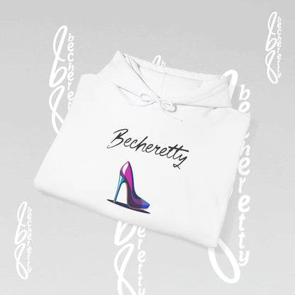 Graphic Hoodie Becheretty - Artistic High Heel Design - Casual Stylish