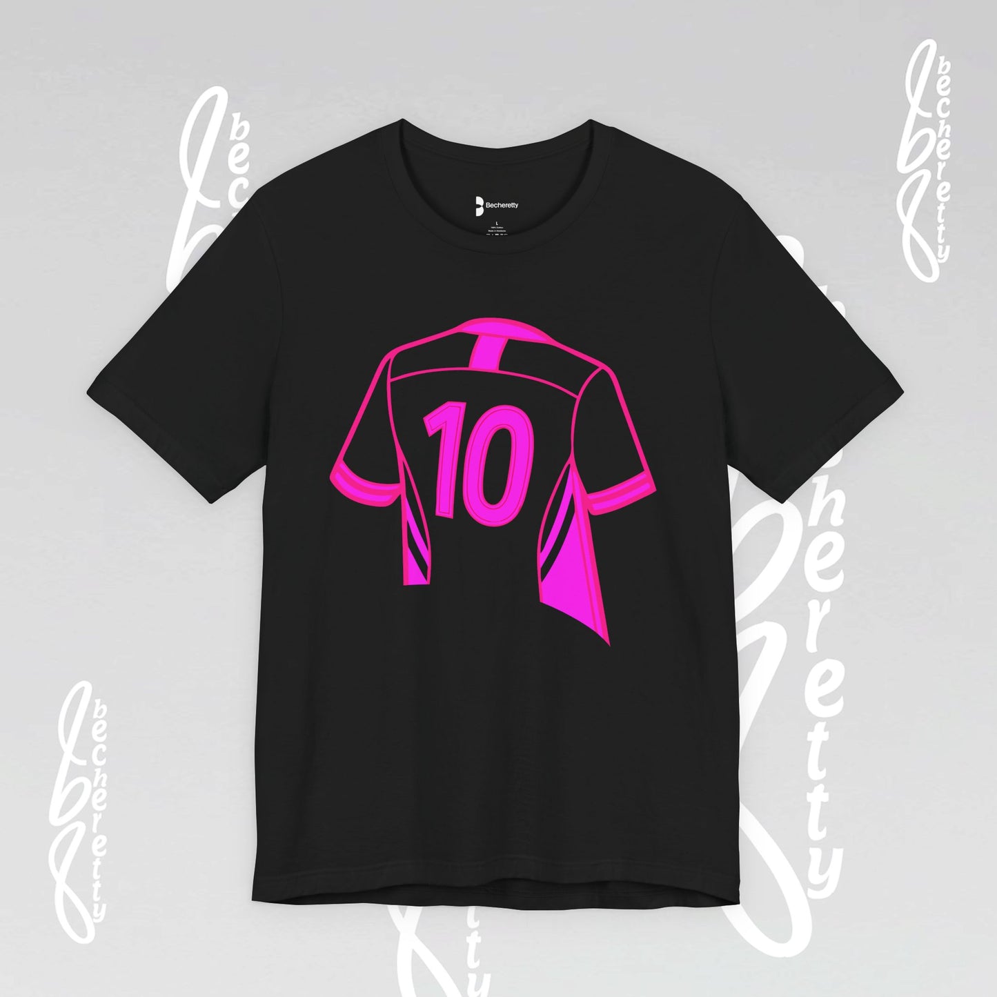 Number 10 Tee - Art Minimalist Graphic Becheretty - Game day - Casual wear - Perfect gift for sports fans.