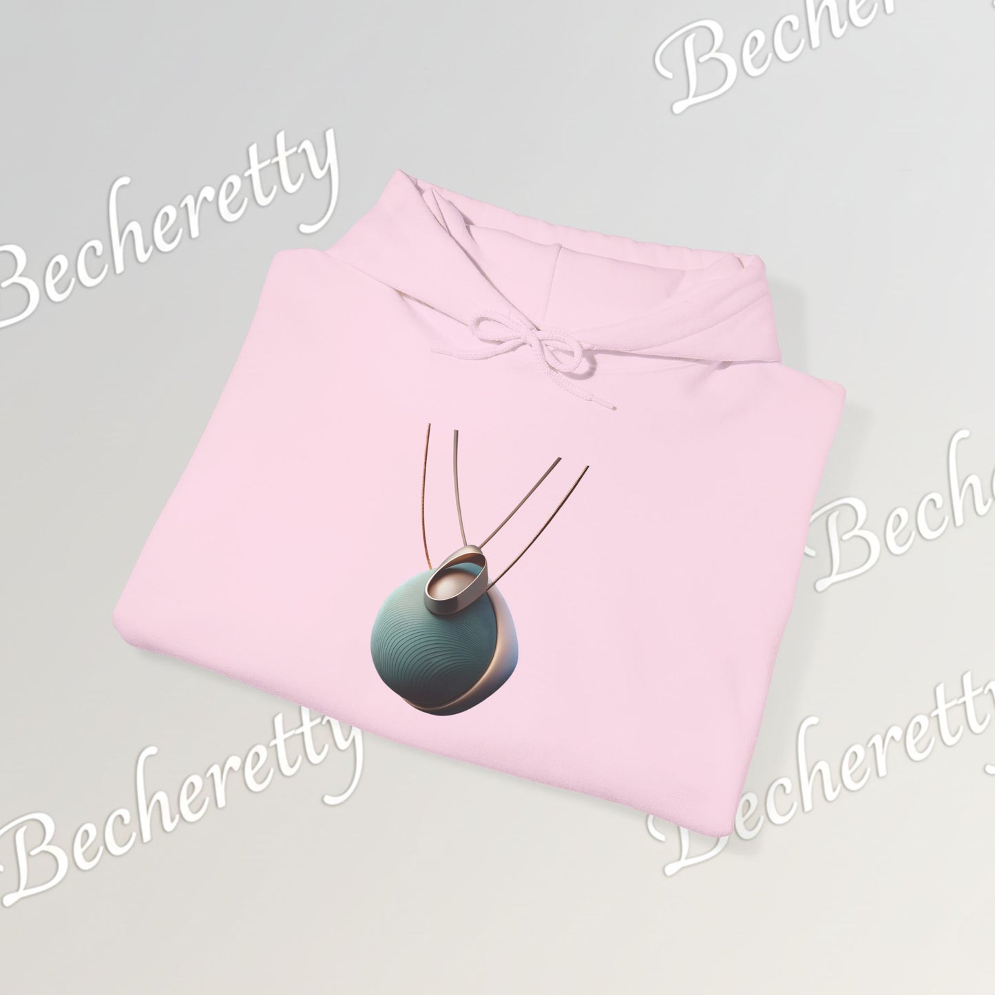 Abstract 3D Geometric Necklace Hoodie - Art Graphic Becheretty - Unisex, Original Gift for Friends