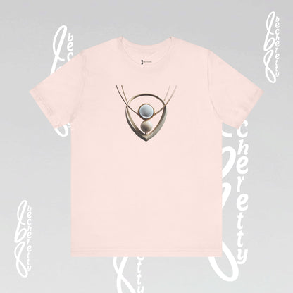 Artistic Necklace - Graphic Tee Becheretty – Unique Design - Casual wear - Women's Perfect Gift
