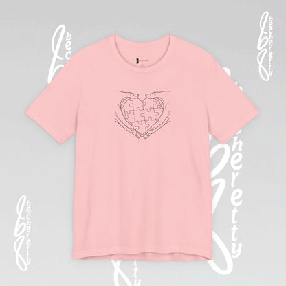 Autism Awareness T-Shirt  "My Heart is Yours" - Becheretty Minimalist design - Unisex, casual wear.