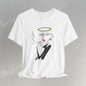 "Fallen Angel" Abstract Line Art Graphic Tee Becheretty - Channel your inner rebel with a touch of divine style