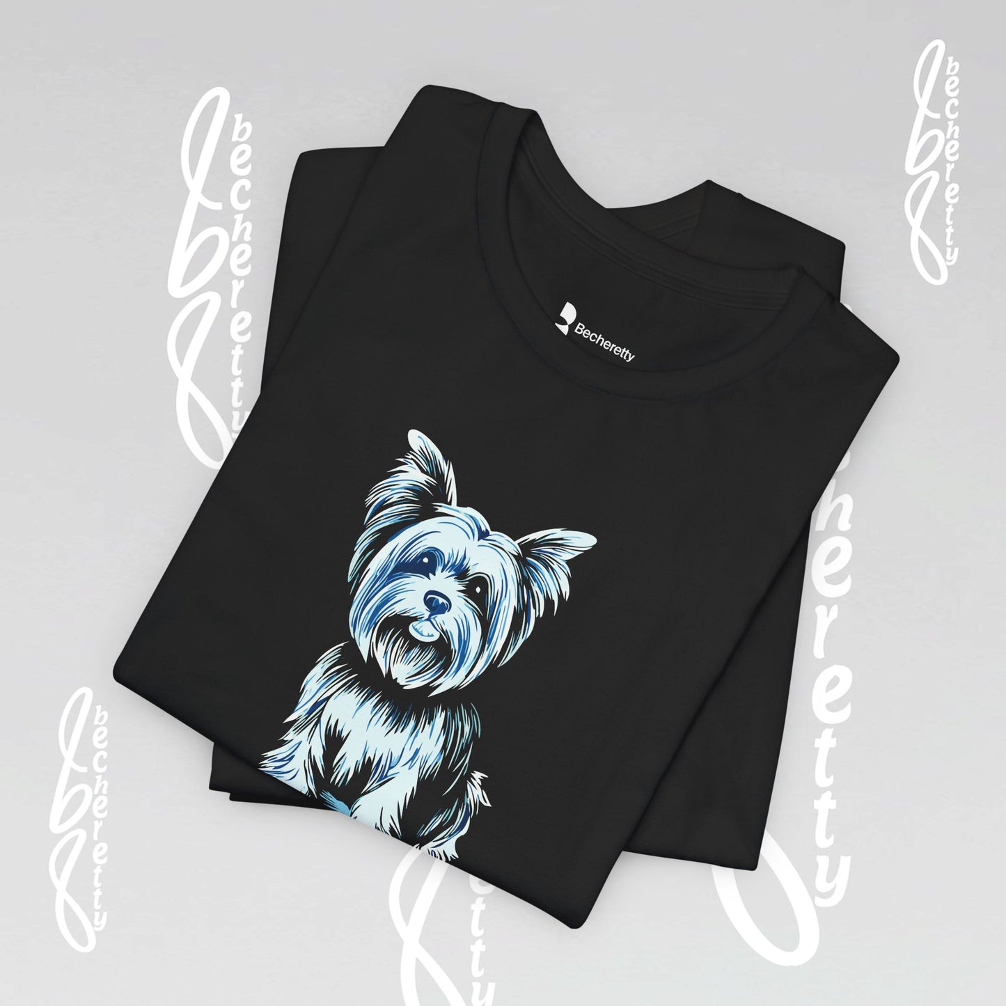 Yorkie T'Shirt - Art Graphic Becheretty - Perfect gift for Pets Lovers - Casual Wear
