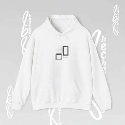 Hooded Minimalist Design Becheretty - Unisex, Pixel Void Line