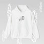 Hooded Minimalist Design Becheretty - Unisex, Pixel Void Line