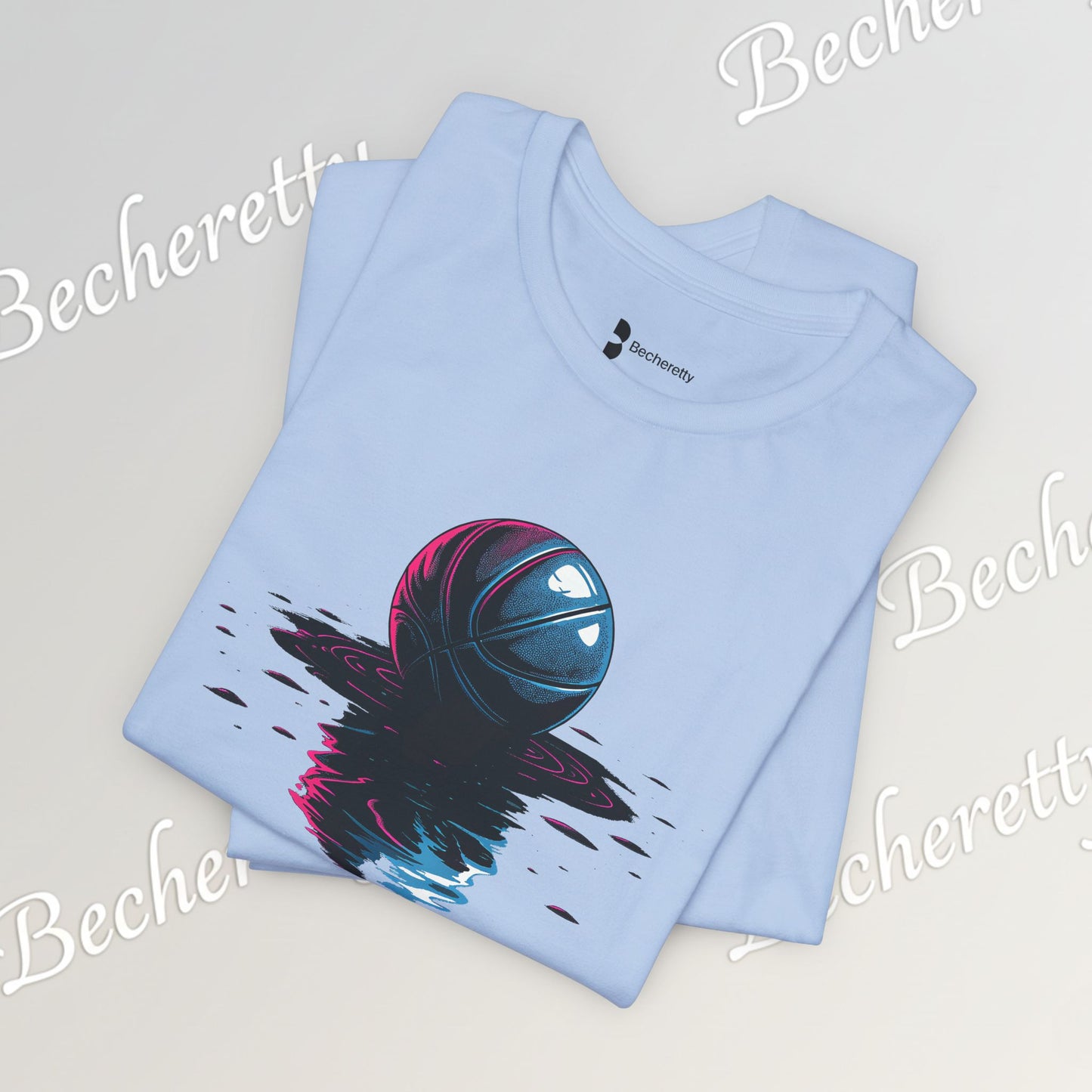 Abstract Basketball T-Shirt - Art Graphic Becheretty - Perfect gift for Basketball Lovers - Casual Wear