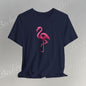 Flamingo T-Shirt - Artistic Graphic Minimalist Becheretty - Fun Casual Wear for Everyday Style