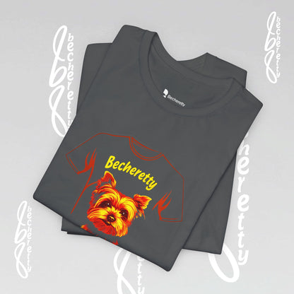 Yorkshire Graphic Tee Becheretty - Artistic Design for Yorkie Lovers & Best gift for them