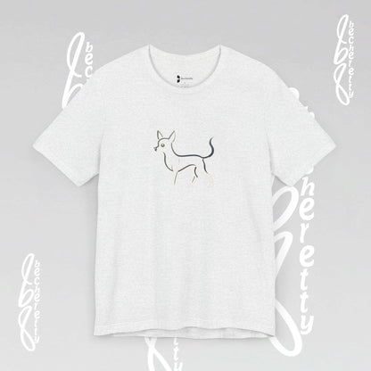 Chihuahua T-Shirt Unisex - Minimalist Art Graphic Becheretty - Trendy Tee - Casual Wear
