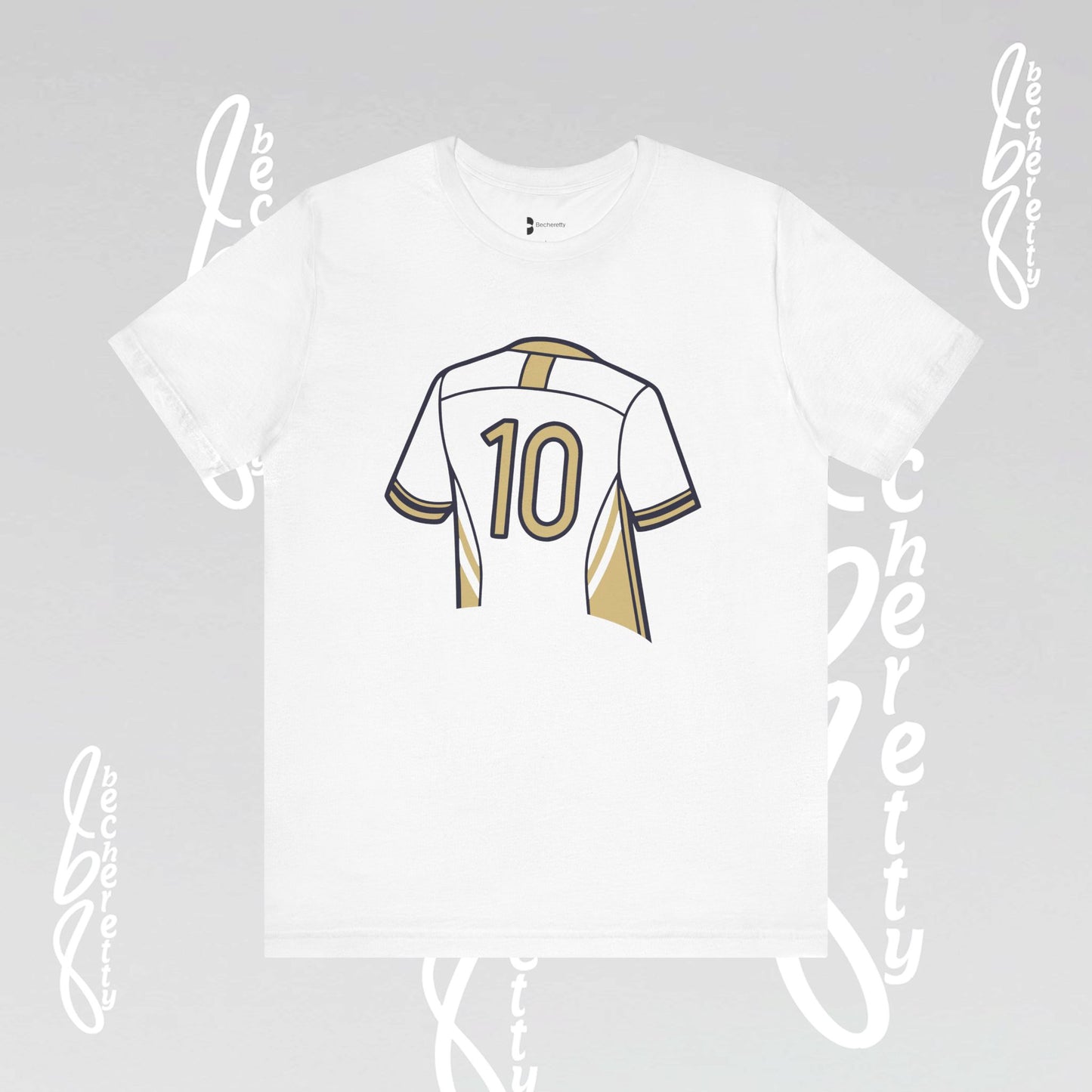 Soccer T-Shirt Number 10 Unisex - Graphic Becheretty - Game Day - Casual wear - Gift for Soccer Lovers