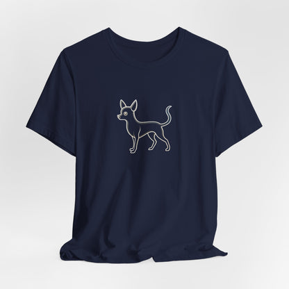 The Minimalist Muse: Chihuahua Line Art Tee Becheretty - "dog lovers"— less is often much more.