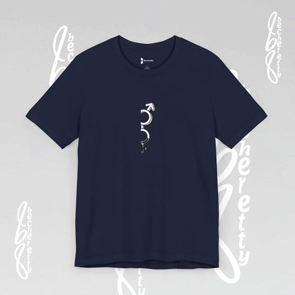 Minimalist Graphic Design Becheretty - Unisex Short Sleeves - Casual - Pixels Void Line