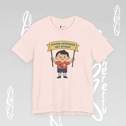 Autism Awareness T-shirt - Different, Not Less - Graphic Becheretty - Casual & Spread Positivity