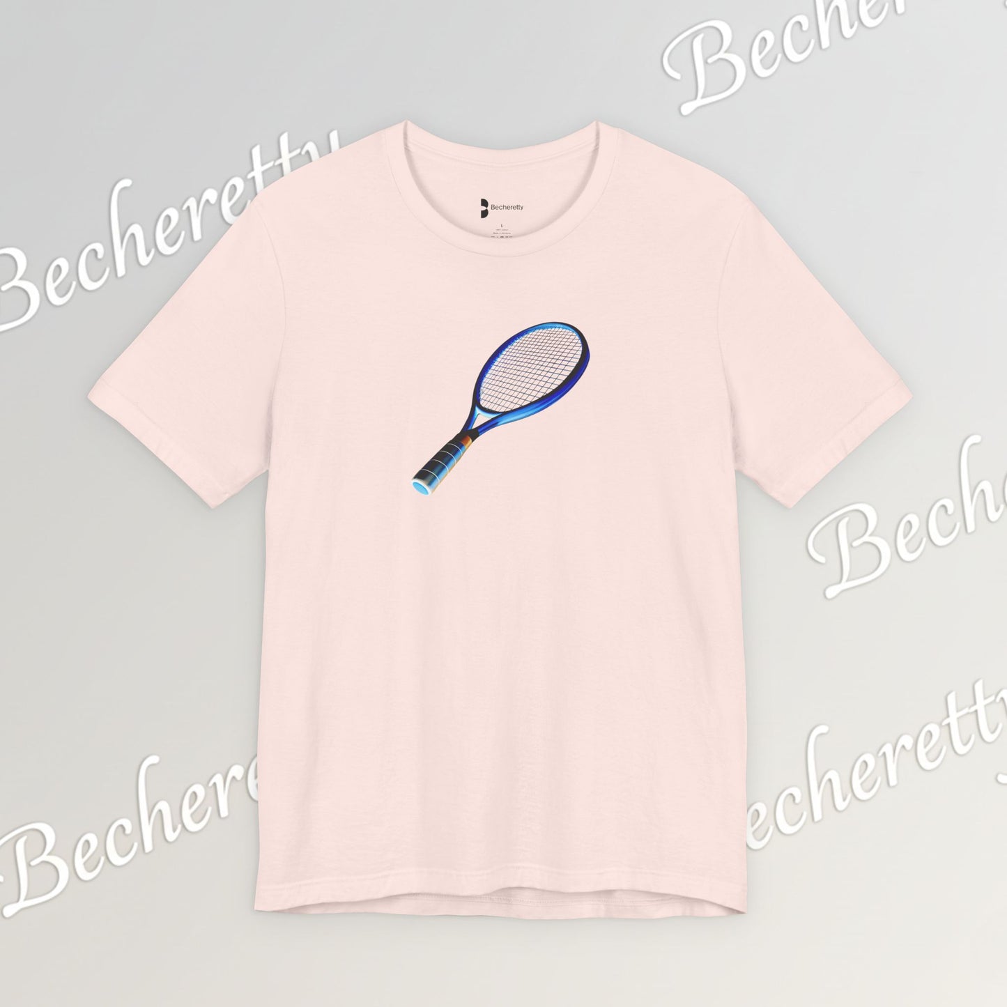 Vintage Tennis Racket  T'Shirt - Art Graphic Becheretty - Tennis Enthusiasts - Casual Wear