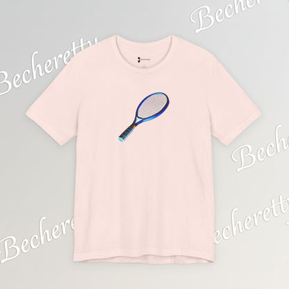 Vintage Tennis Racket  T'Shirt - Art Graphic Becheretty - Tennis Enthusiasts - Casual Wear