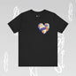 Artistic Puzzle Heart Tee - Autism Awareness Graphic Shirt