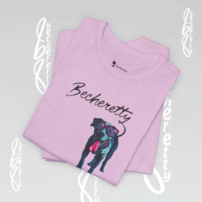 Dog Lovers T-Shirt Unisex - Art Graphic Becheretty - Unique Pet Apparel - Casual Wear