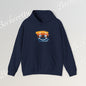 Graphic Hoodie - Smiling Sunset Brushstroke - Cute Happy Face- Art Minimalist Becheretty