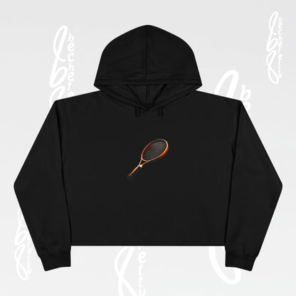 Tennis Crop Hoodie - Becheretty Graphic - Sporty Sweatshirt - Tennis Lover Gift, Casual Style, Tennis Apparel, Workout Hoodie