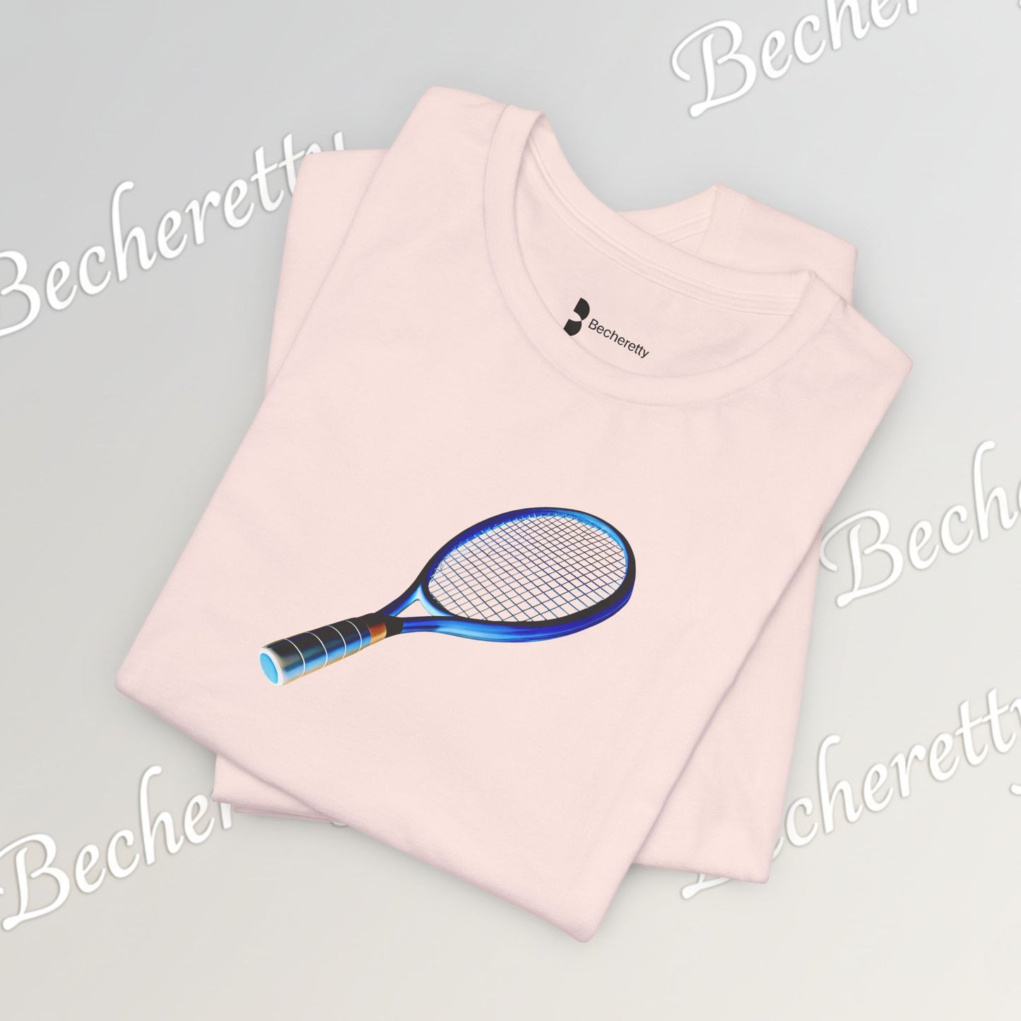Vintage Tennis Racket  T'Shirt - Art Graphic Becheretty - Tennis Enthusiasts - Casual Wear