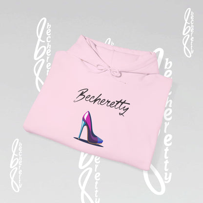 Graphic Hoodie Becheretty - Artistic High Heel Design - Casual Stylish