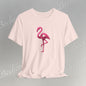 Flamingo T-Shirt - Artistic Graphic Minimalist Becheretty - Fun Casual Wear for Everyday Style
