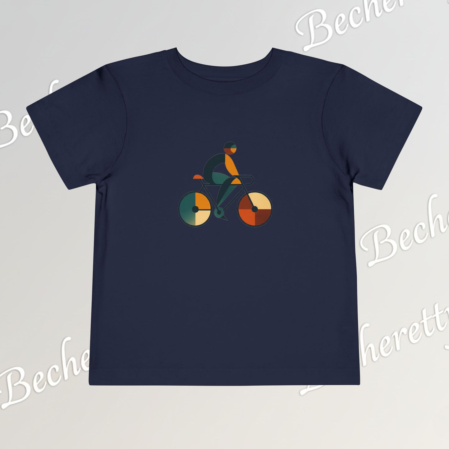Toddler Short Sleeve T'Shirt - Abstract Colorful Bike - Graphic Becheretty - Playground & Casual wear
