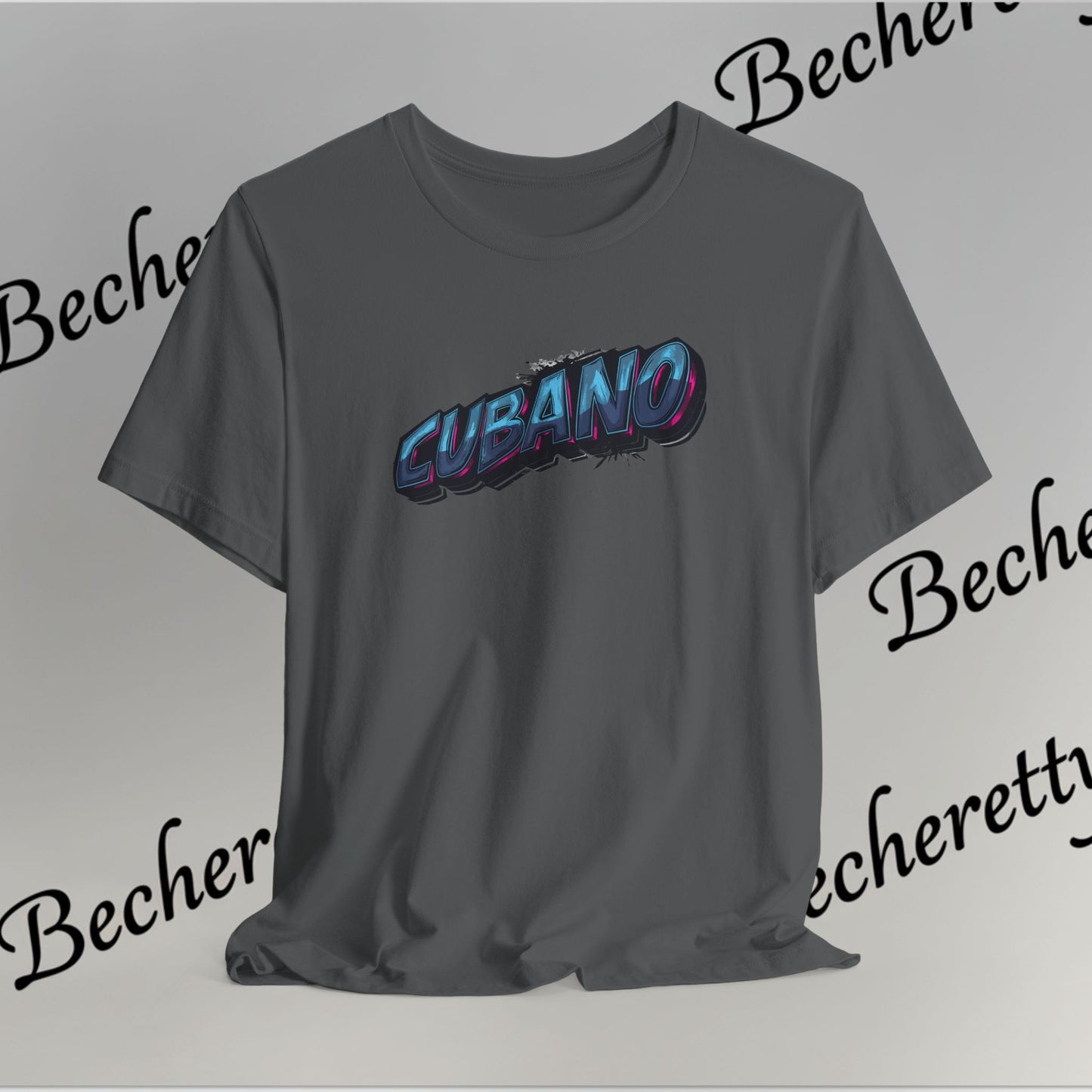 Graphic Tee "Cubano" Minimalist Art Graphic Becheretty - T-shirt that expresses confidence - Casual Wear