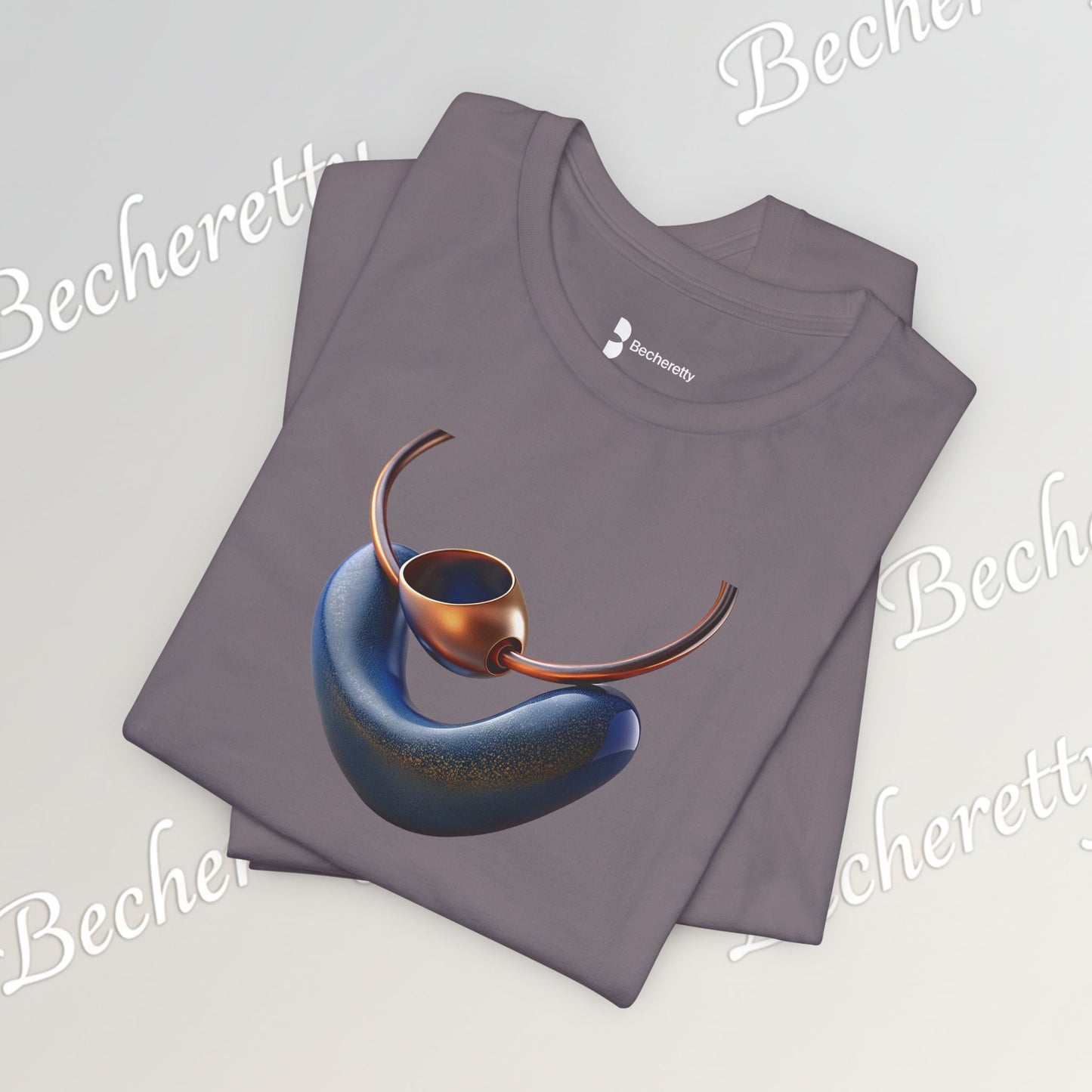 Necklace - Artistic design - T-Shirt short sleeve Becheretty- Fashion Casual Wear - Ideal Gift for Women