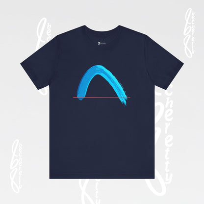 Vibrant Wave Graphic Tee - Unisex Short Sleeve T-Shirt - Art Minimalist Becheretty