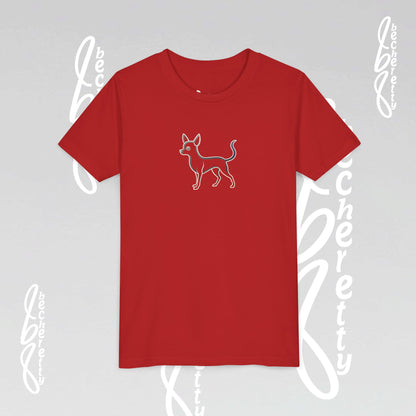 Youth T'Shirt - Graphic Chihuahua - Minimalist Art Becheretty